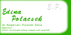 edina polacsek business card